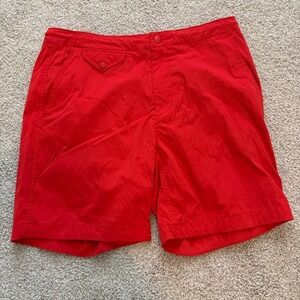 Best Made Co Nylon Shorts Mens 32 Red Hybrid Swim Trunks Casual Travel Outdoor